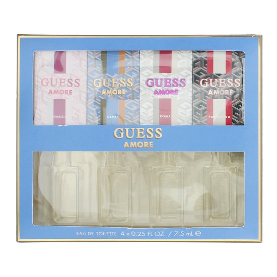 Guess Amore 4 x 7.5ml Eau de Toilette Gift Set: Portofino, Roma, Capri, Venezia - Image 3