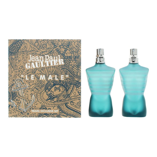 Jean Paul Gaultier Le Male Eau de Toilette 2 x 40ml Travel Gift Set for Him - Image 1