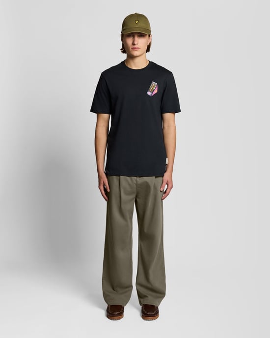 Washed Pleated Trousers - Image 1