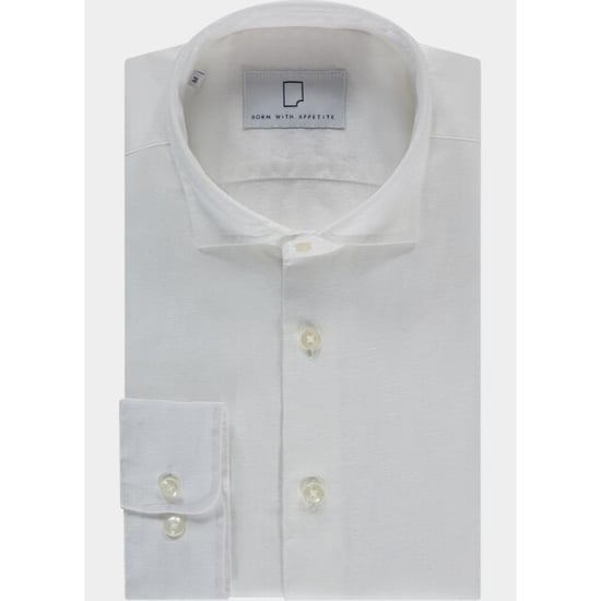 Born with Appetite Overhemd heren avenue li-co ws plain shirt l bwa26107av01/1001 - Image 1