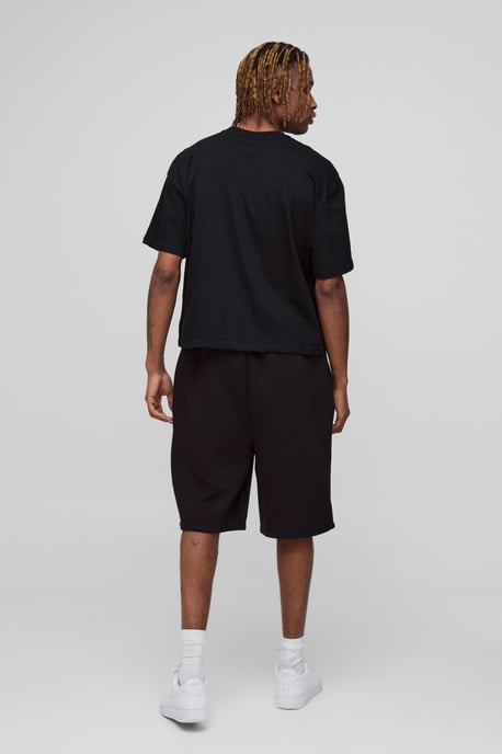 Tall Oversized Drop Crotch Basic Shorts - Image 2