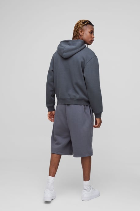 Tall Oversized Drop Crotch Basic Shorts - Image 2