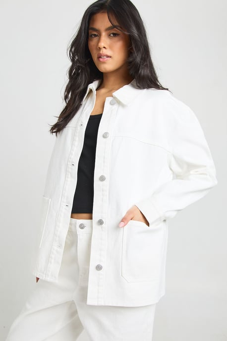 Denim Shacket - Image 1