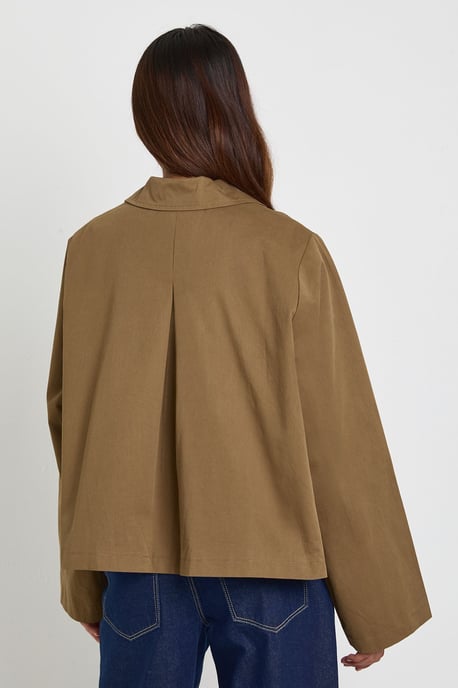 Bow Tie Detail Trench Jacket - Image 3