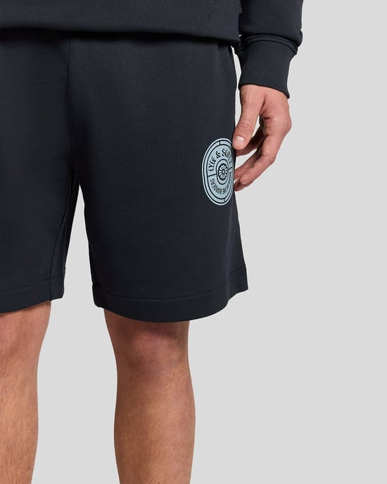 Grafische Badge Katoenen Sweatshorts - Image 3