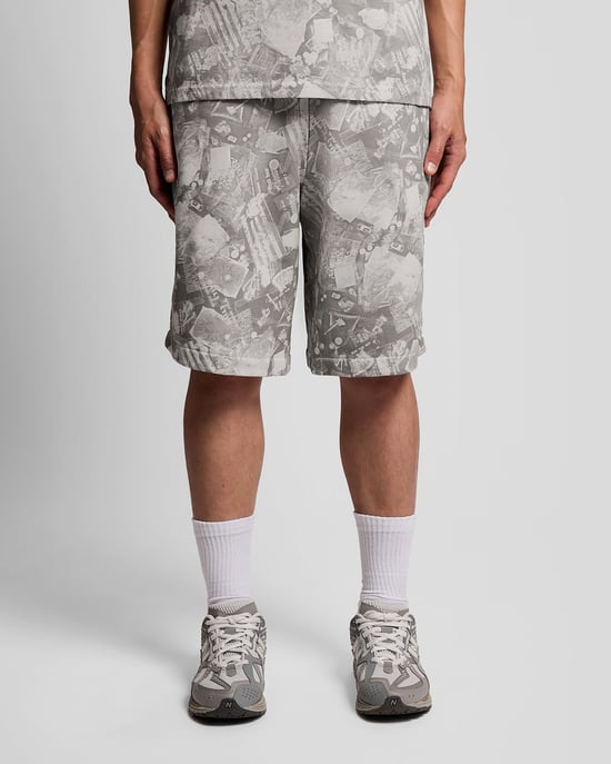 Industrial Graphic Sweat Shorts - Image 2