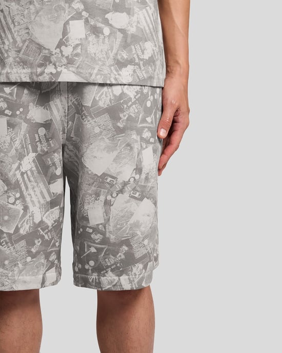 Industrial Graphic Sweat Shorts - Image 3