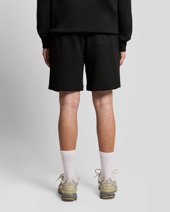 Grafisk Badge Bomullssvettshorts - Image 4