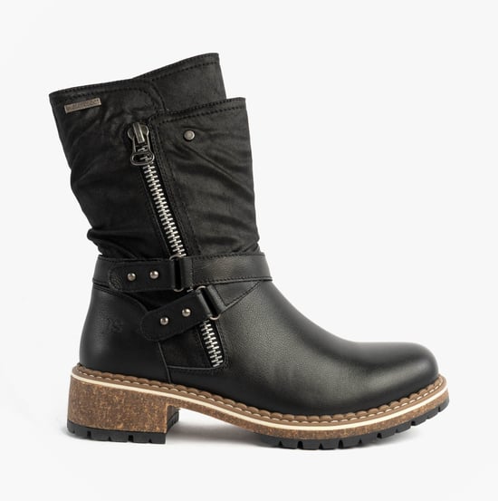 Josef Seibel Waylynn 13 Womens Biker Boots Black - Image 1