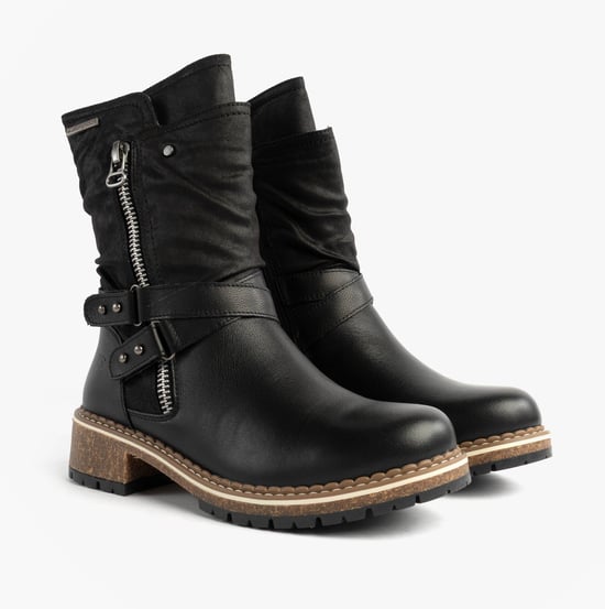 Josef Seibel Waylynn 13 Womens Biker Boots Black - Image 2
