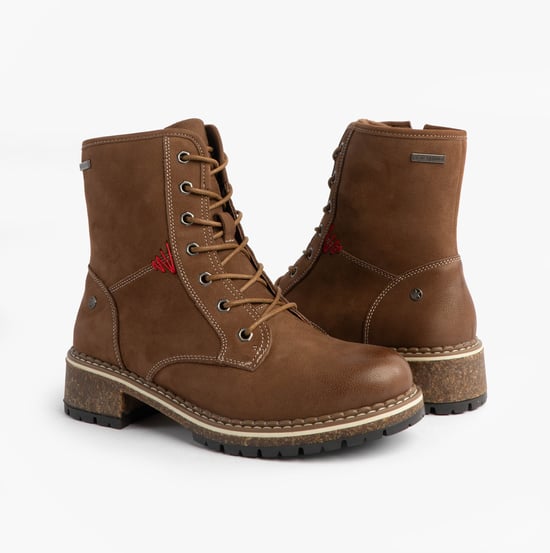Josef Seibel Waylynn 10 Womens Lace Up Ankle Boots Brown - Image 2