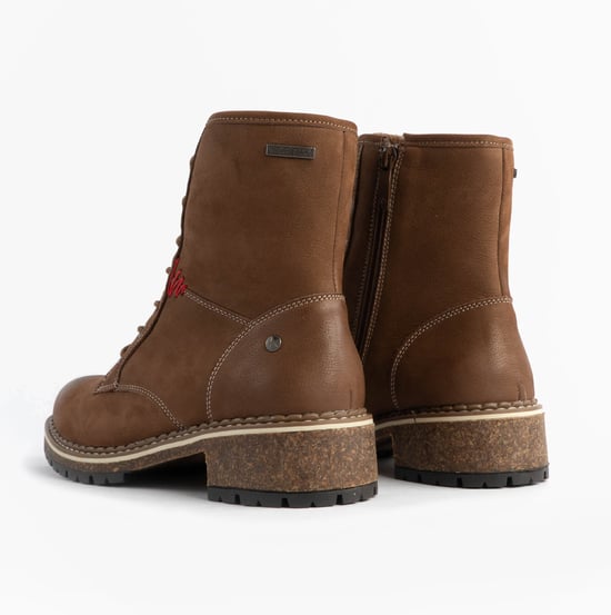 Josef Seibel Waylynn 10 Womens Lace Up Ankle Boots Brown - Image 4