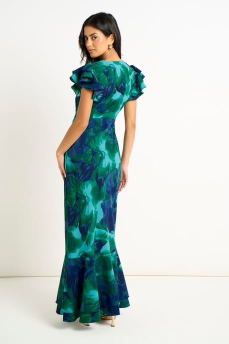 Watercolour Floral Maxi Dress - Image 4