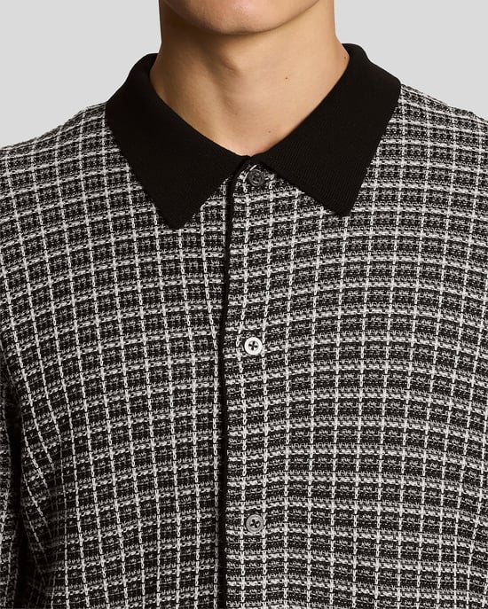 Basketweave Knitted Collared Cardigan - Image 3