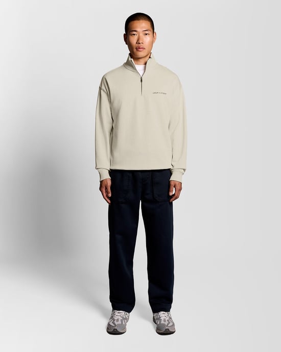 Heavyweight Script 1/4 Zip Sweatshirt - Image 2