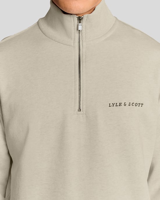 Heavyweight Script 1/4 Zip Sweatshirt - Image 3
