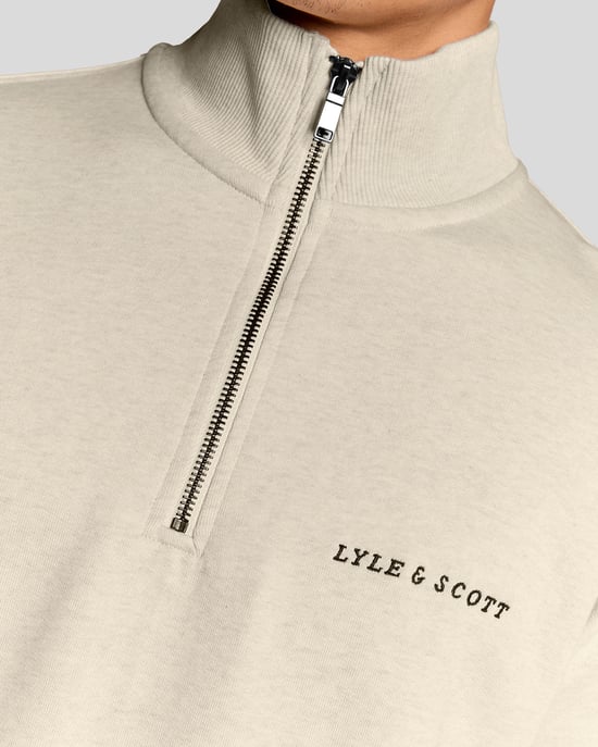 Heavyweight Script 1/4 Zip Sweatshirt - Image 6