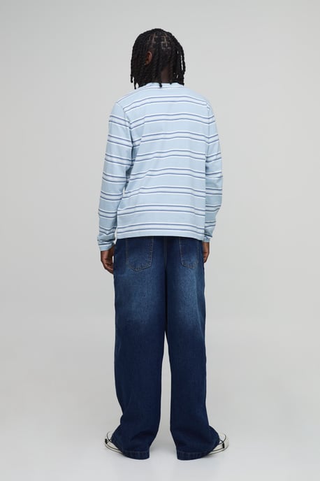 Parachute Panelled Washed Jeans - Image 2