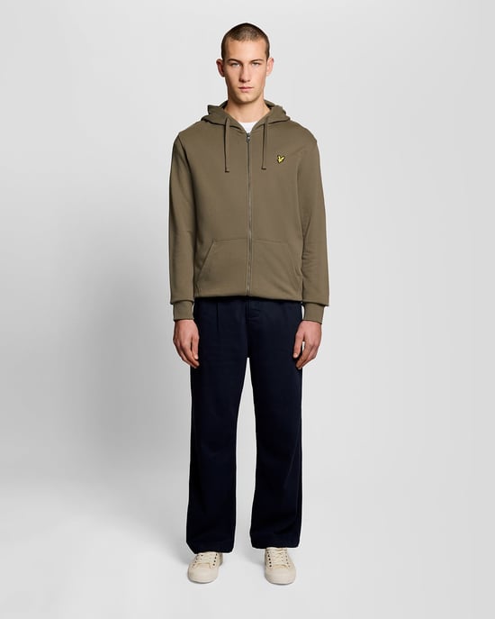 Loopback Bomull Full Zip Hoodie - Image 2