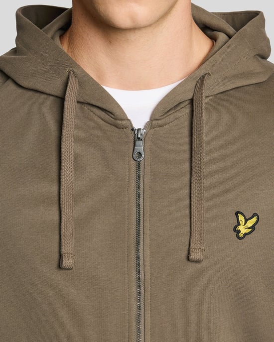Loopback Bomull Full Zip Hoodie - Image 3