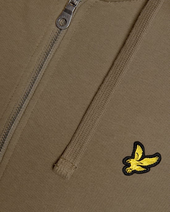 Loopback Bomull Full Zip Hoodie - Image 6