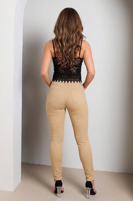 High Waisted Skinny Soft Touch Skinny Jean - Image 2