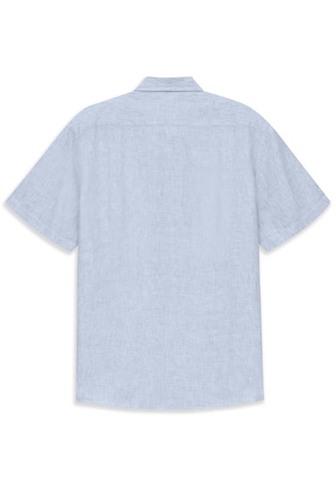 Bugatti Herren Kurzarm-Hemd Modern Fit aus Leinen mit Button-Down-Kragen - Image 4