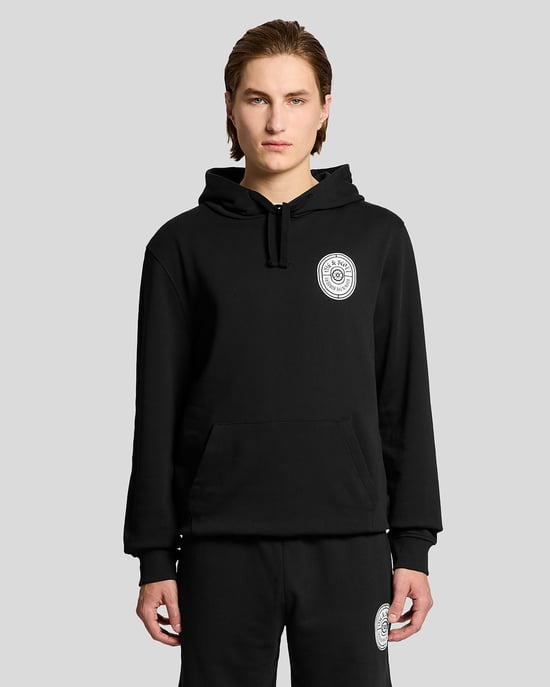 Graphic Badge Cotton Hoodie - Image 2