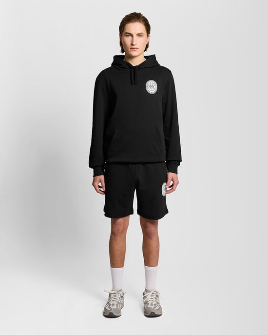Graphic Badge Cotton Hoodie - Image 3