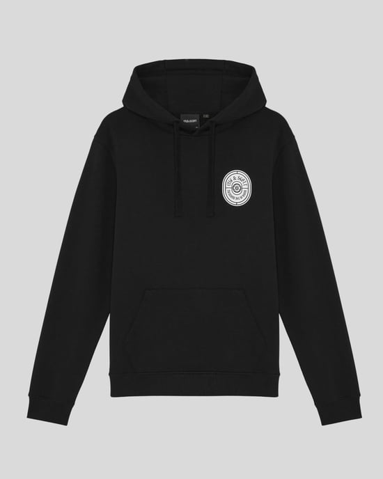 Graphic Badge Cotton Hoodie - Image 5