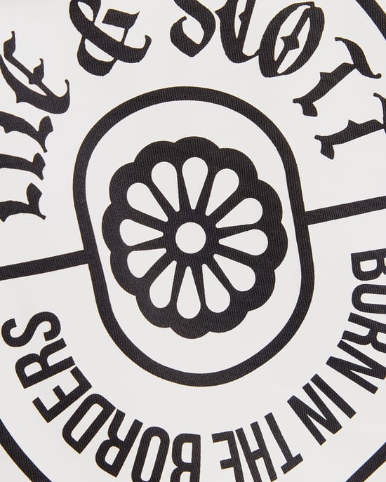 Graphic Badge Cotton Hoodie - Image 6