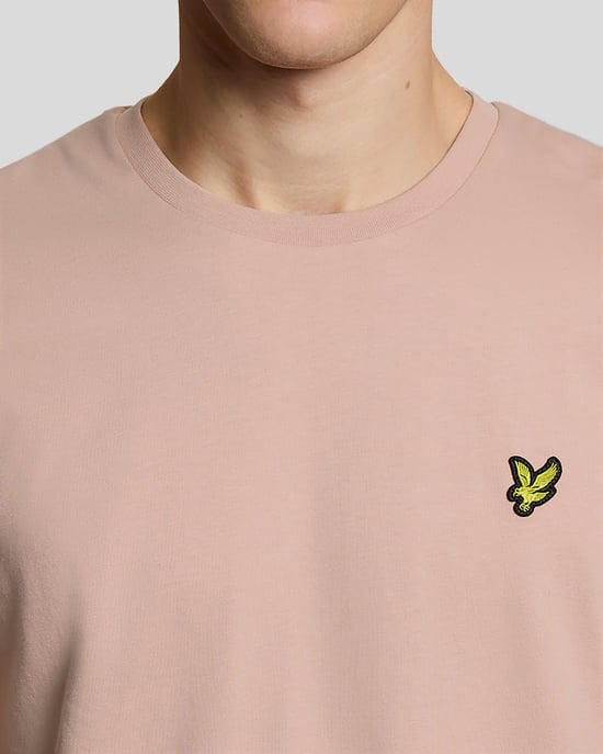 Bomulls T-shirt med Rund Halsringning - Image 3