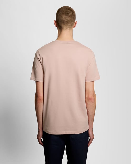 Bomulls T-shirt med Rund Halsringning - Image 4