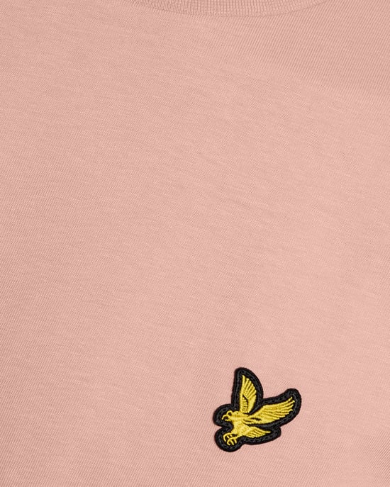 Bomulls T-shirt med Rund Halsringning - Image 6