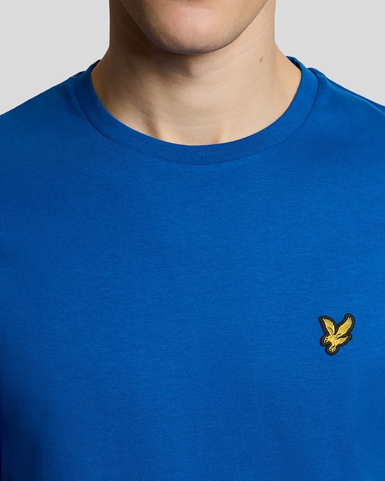 Bomulls T-shirt med Rund Halsringning - Image 3