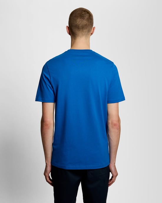 Bomulls T-shirt med Rund Halsringning - Image 4