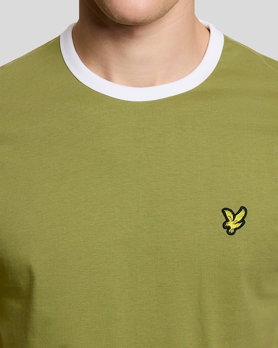 Ringer Katoenen Crewneck T-shirt - Image 3