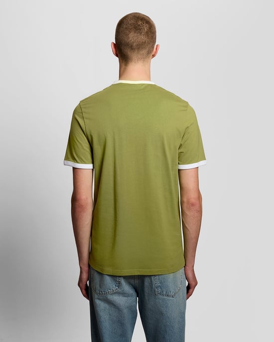 Ringer Katoenen Crewneck T-shirt - Image 4