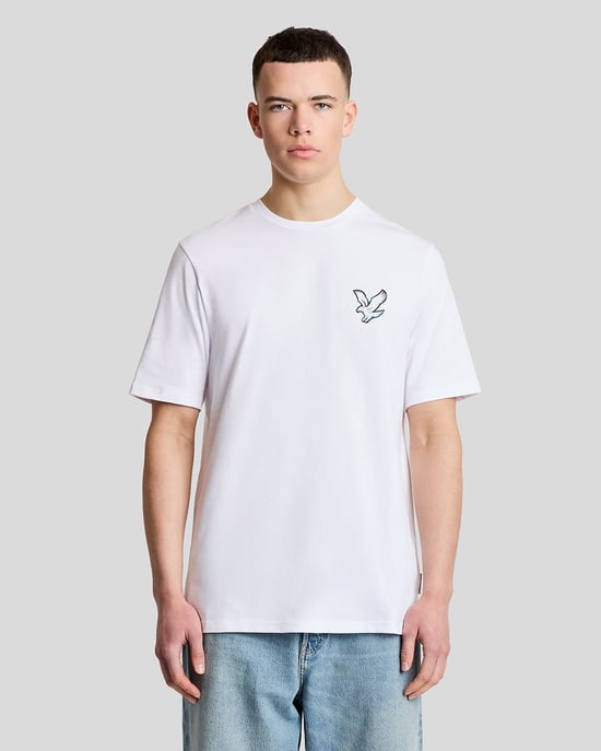 T-shirt met achterafdruk grafisch - Image 1