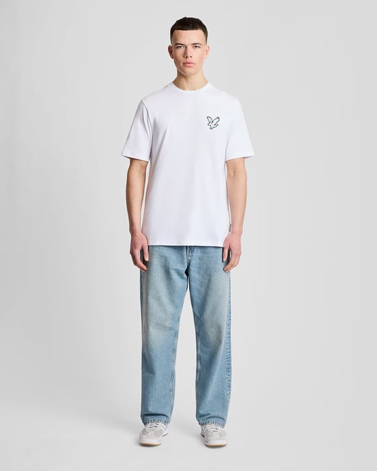 T-shirt met achterafdruk grafisch - Image 2