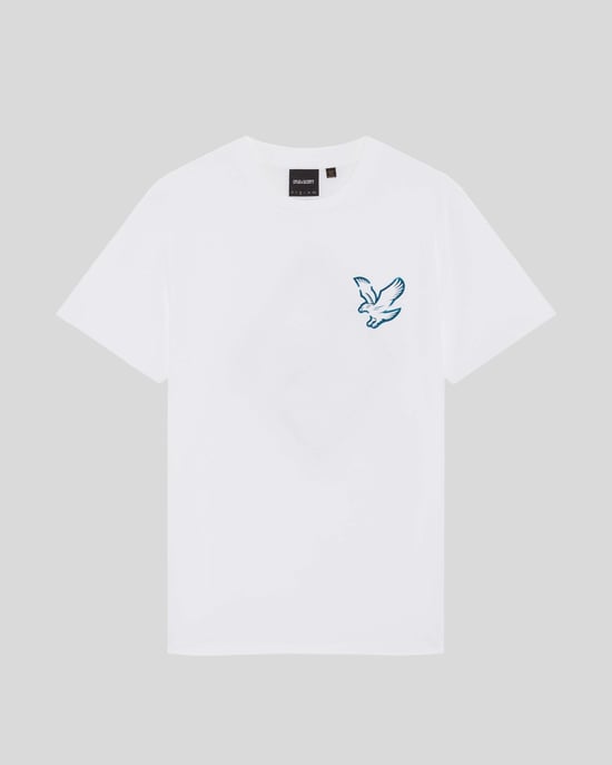 T-shirt met achterafdruk grafisch - Image 5