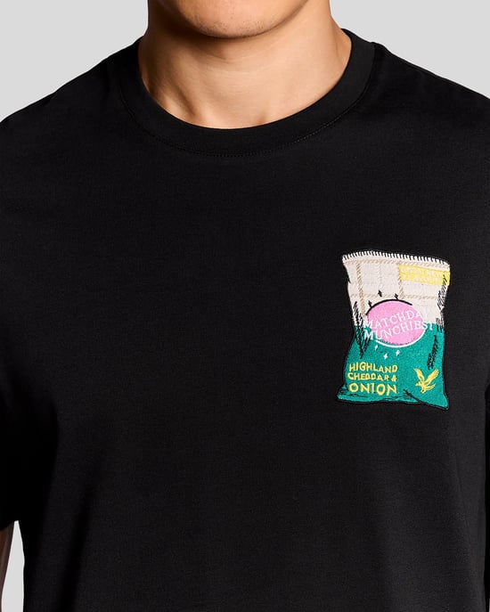 Geborduurde Graphic Crew Neck T-shirt - Image 3