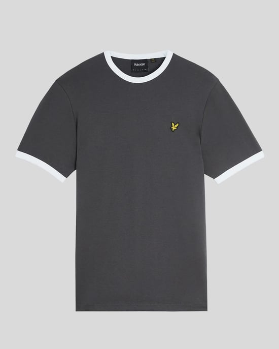 Ringer Katoenen Crew Neck T-Shirt - Image 1