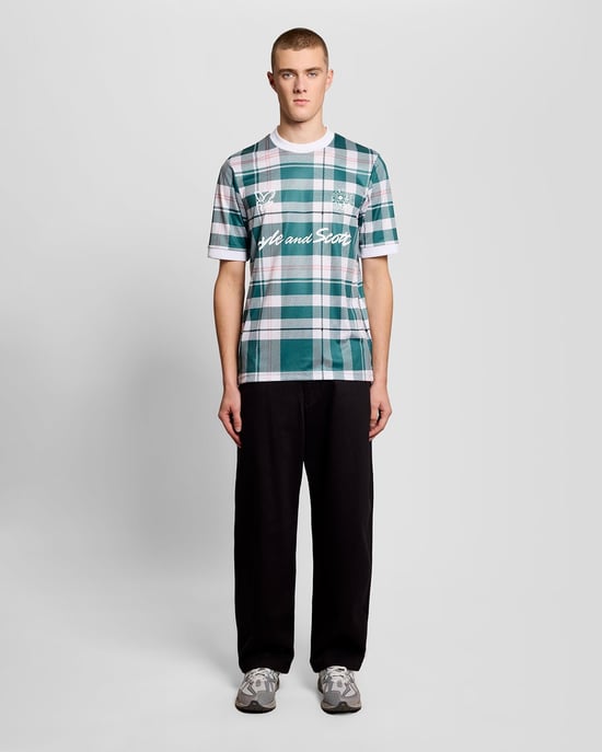 Sport Tartan Ruit Voetbalshirt - Image 2