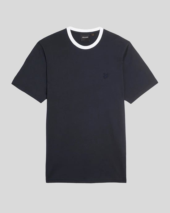 Superfin bomullskontrast T-shirt - Image 5