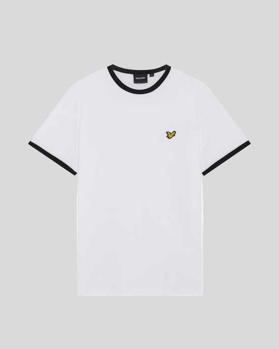 Ringer Cotton Crew Neck T-Shirt - Image 4