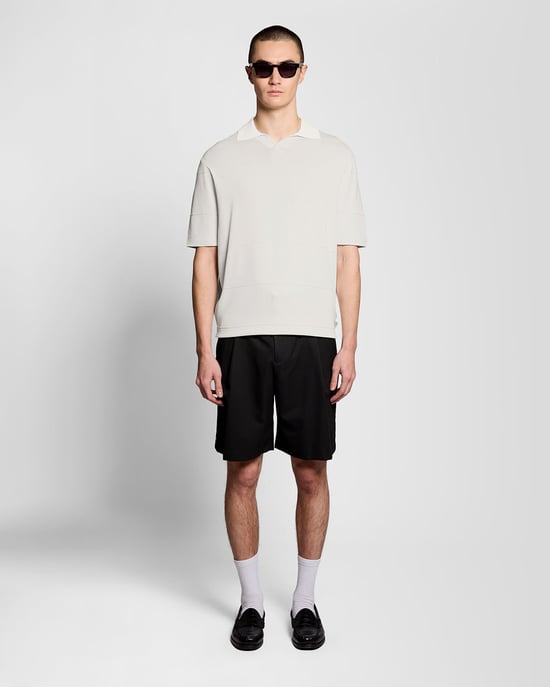 Open Collar Fijn Gebreide Poloshirt - Image 2
