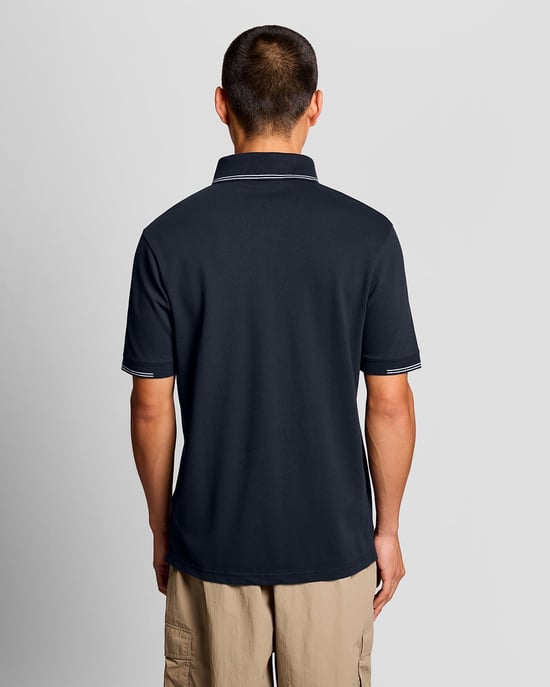 Fijn Katoenen Tipped Polo Shirt - Image 4