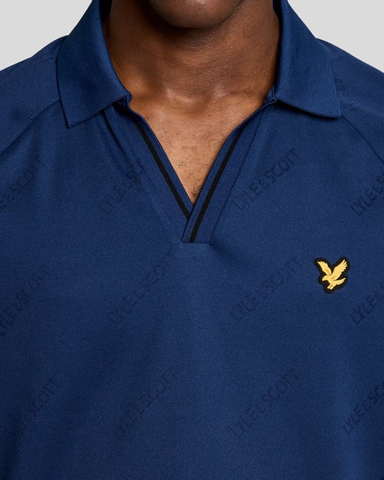 Sport Embossed Voetbal Polo Shirt - Image 3