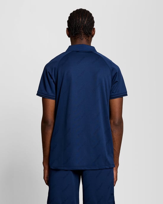 Sport Embossed Voetbal Polo Shirt - Image 4